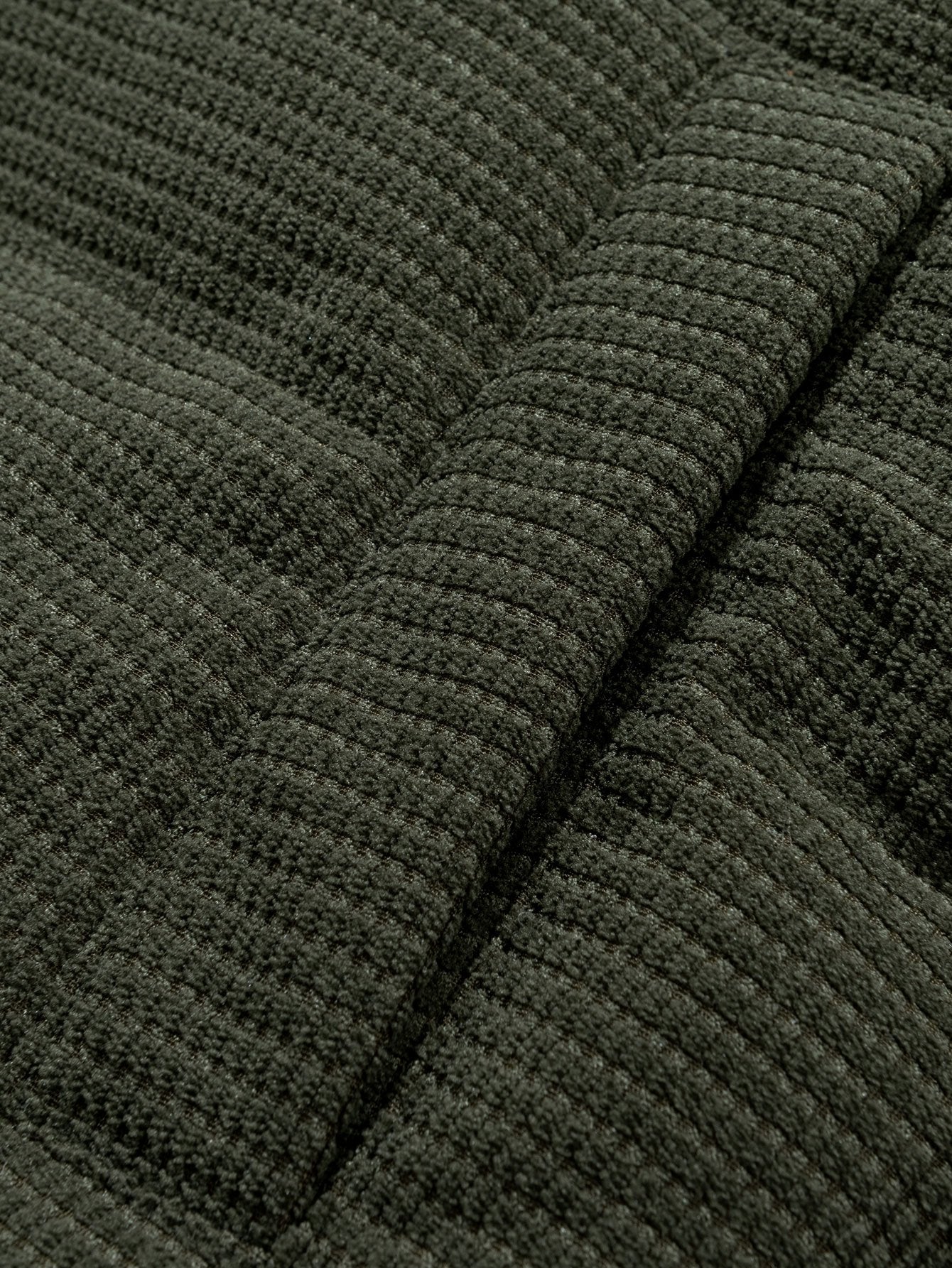 Teddy Lined Corduroy Hooded Puffer Coat