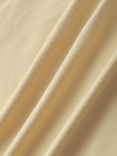 Solid Color Arc Hem T-Shirt