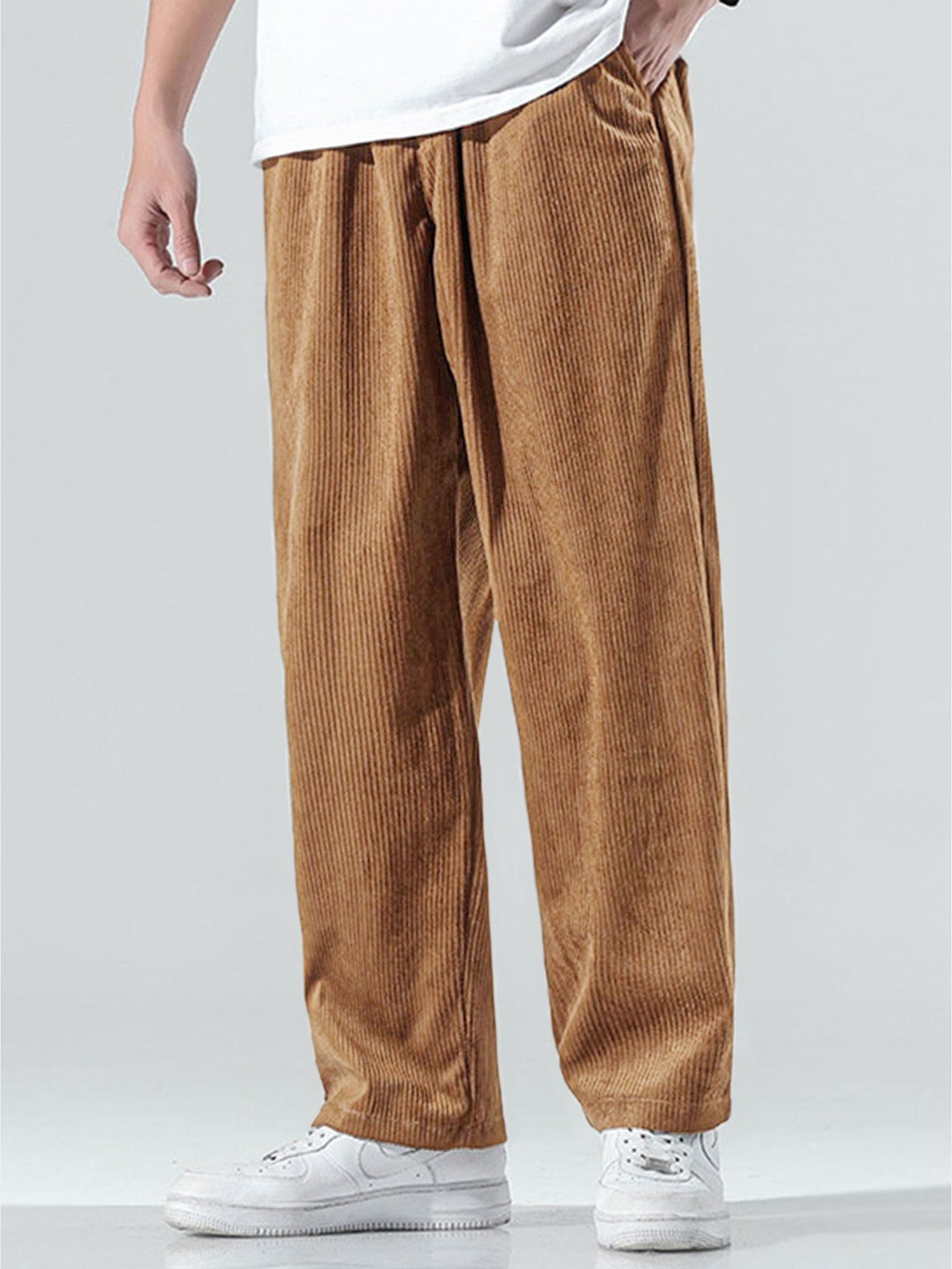 Straight Leg Corduroy Pants