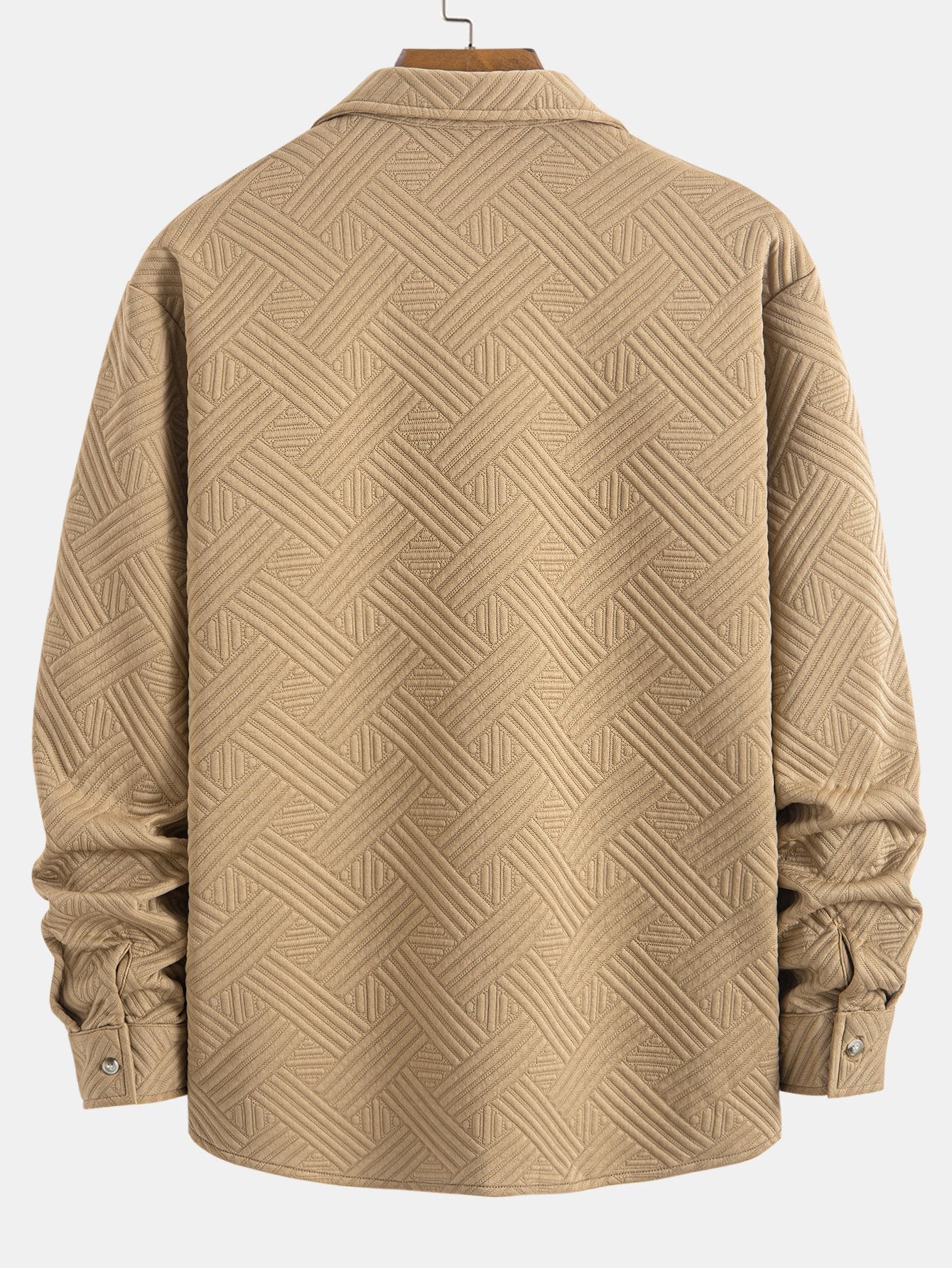 Striped Jacquard Button Up Shirt