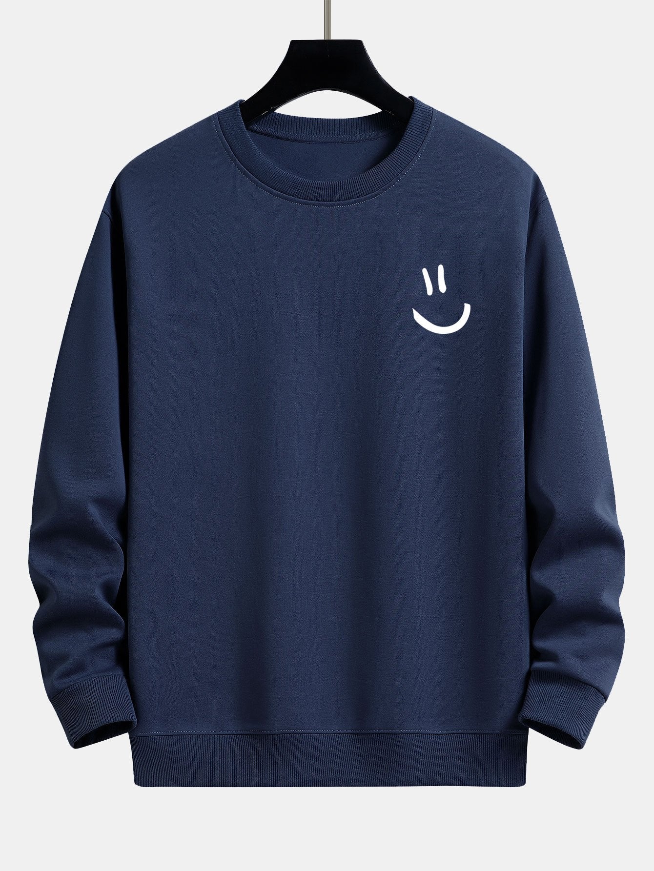 Smiley Face Print Relax Fit Sweatshirt