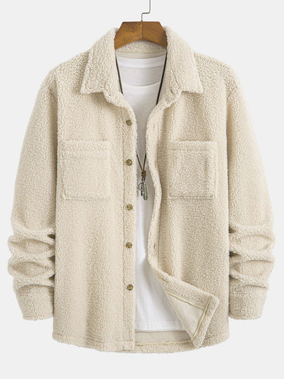 Teddy Fleece Button Up Shirt