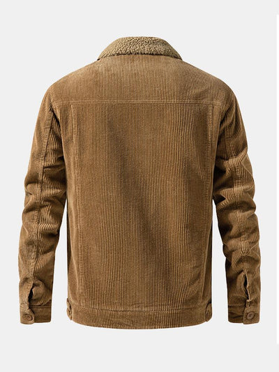 Teddy Lined Cotton Corduroy Jacket