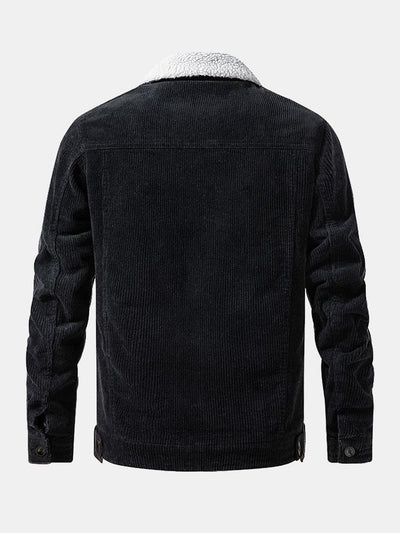 Teddy Lined Cotton Corduroy Jacket