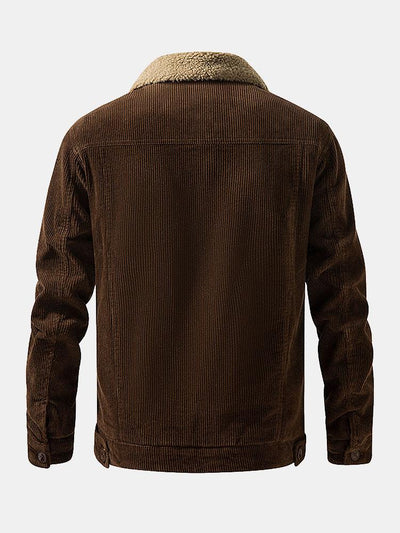Teddy Lined Cotton Corduroy Jacket