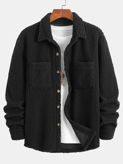 Teddy Fleece Button Up Shirt