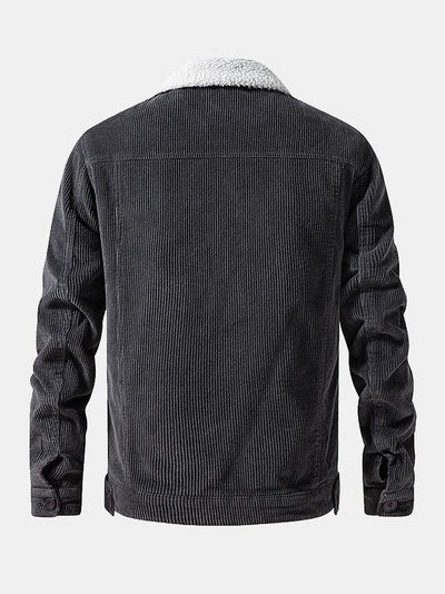 Teddy Lined Cotton Corduroy Jacket