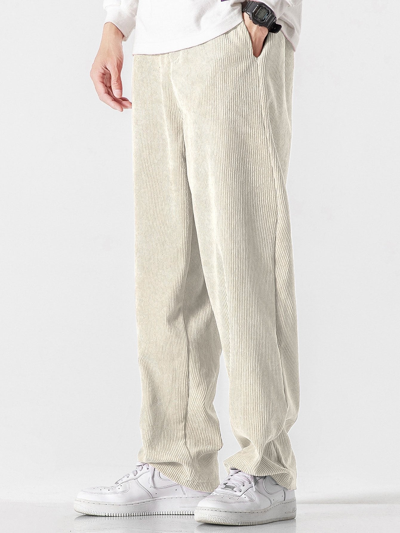 Straight Leg Corduroy Pants