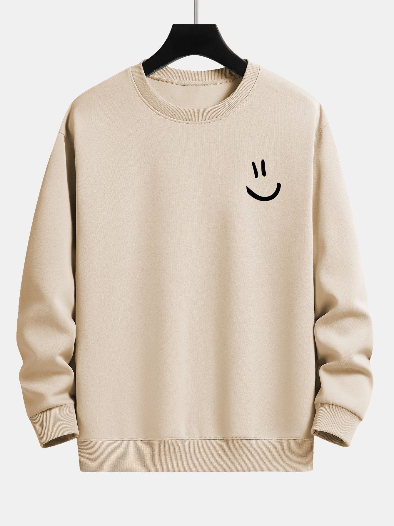 Smiley Face Print Relax Fit Sweatshirt