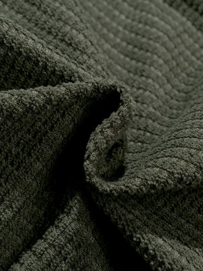 Teddy Lined Corduroy Hooded Puffer Coat