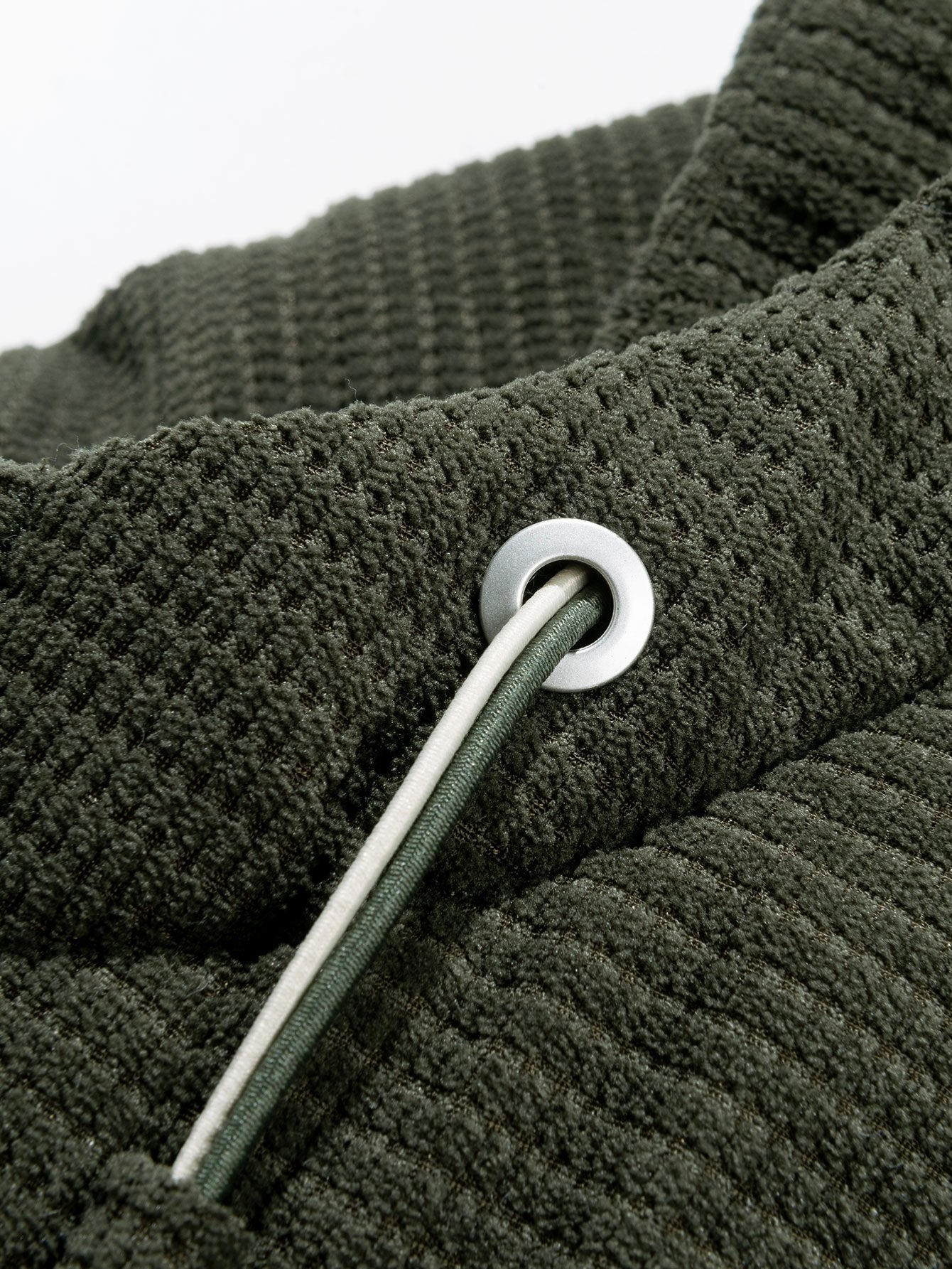 Teddy Lined Corduroy Hooded Puffer Coat