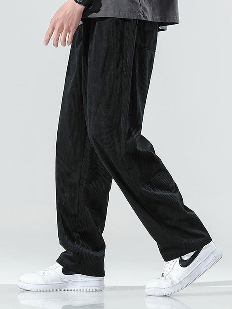 Straight Leg Corduroy Pants