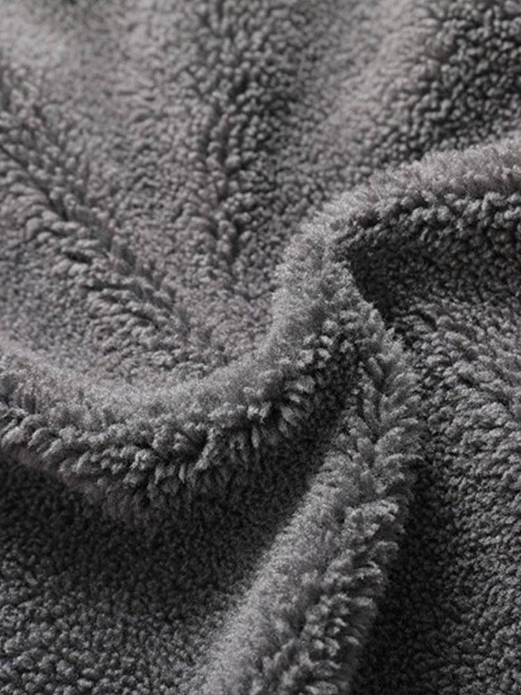 Teddy Lined Washed Denim Jacket