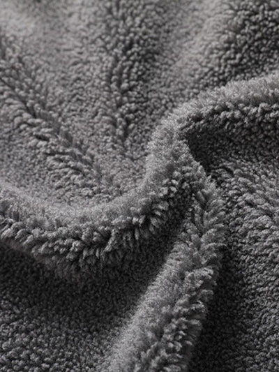 Teddy Lined Washed Denim Jacket