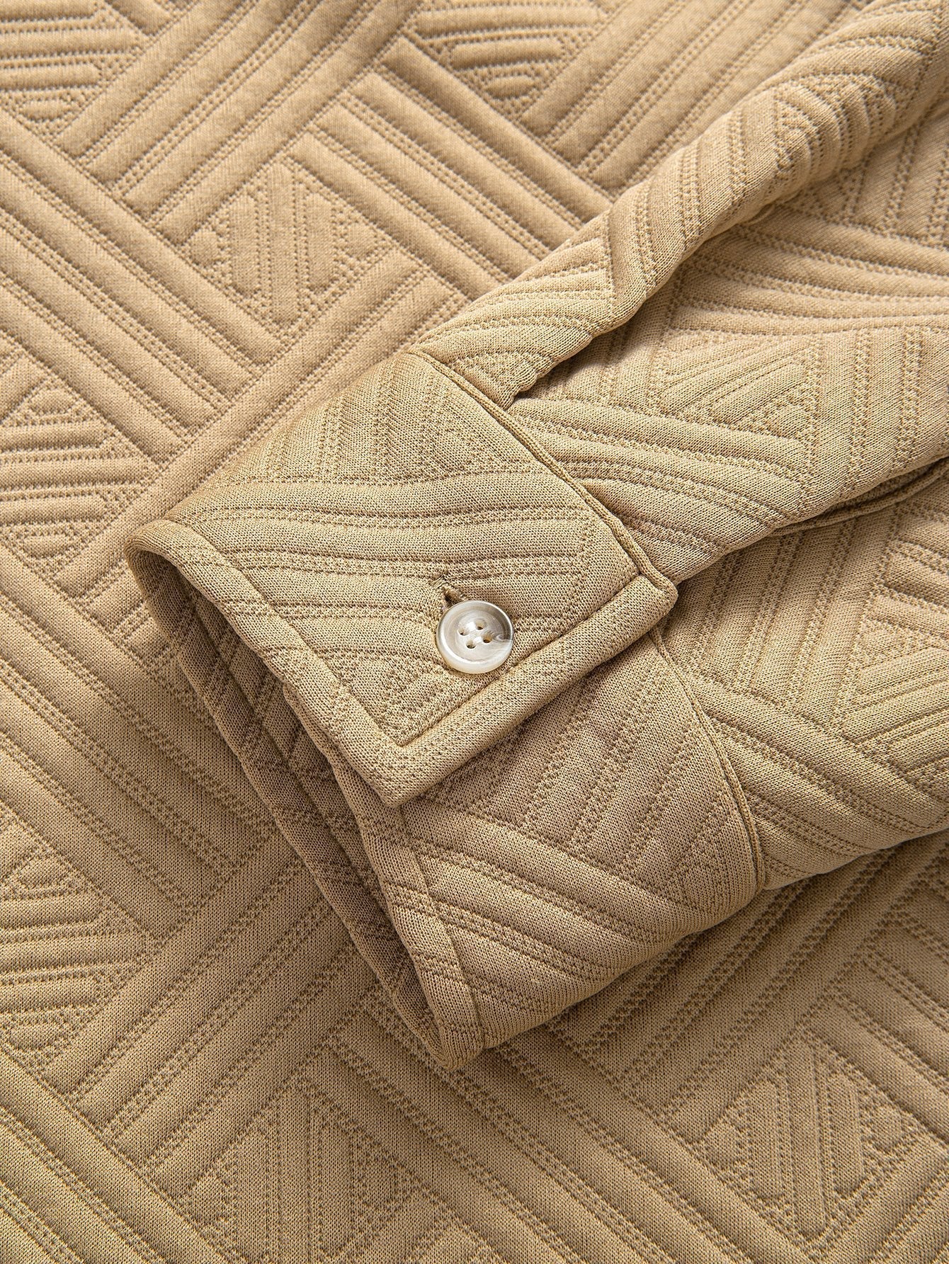 Striped Jacquard Button Up Shirt