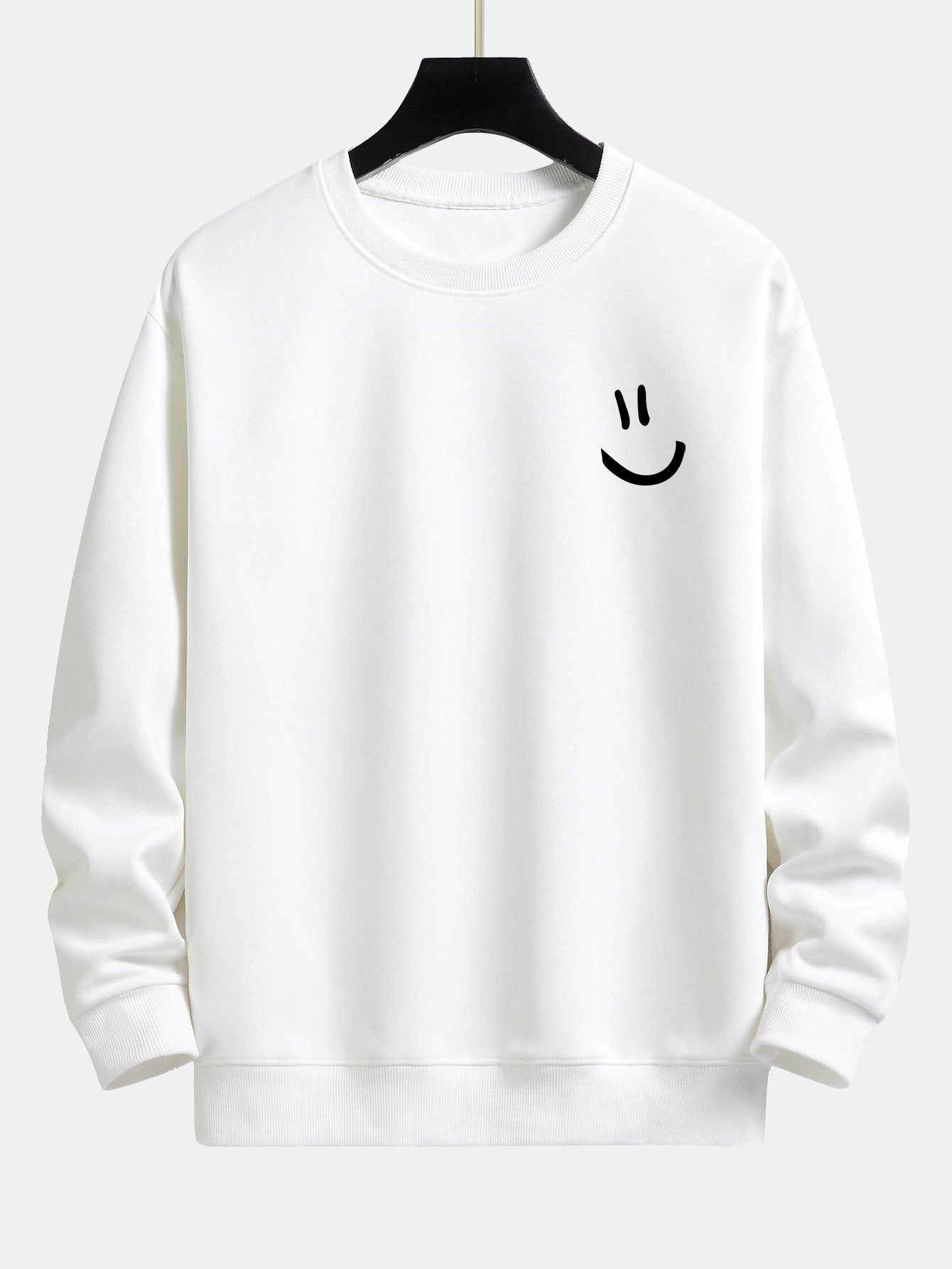 Smiley Face Print Relax Fit Sweatshirt