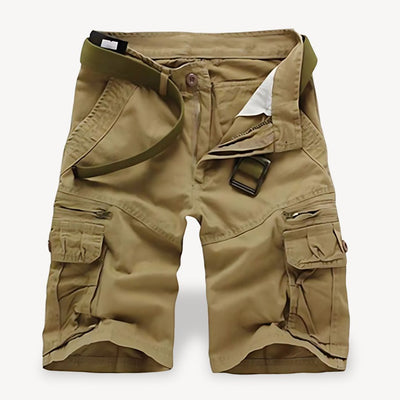 Shorts ceinturés en sergé pour hommes | Cargo