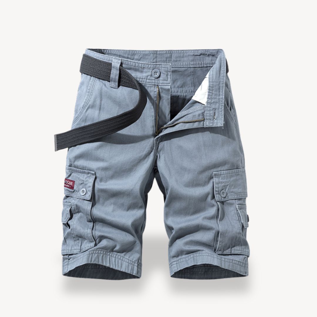 Short polyvalent et ceinturé en sergé pour hommes | Cargo