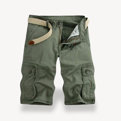 Shorts ceinturés en sergé pour hommes | Cargo