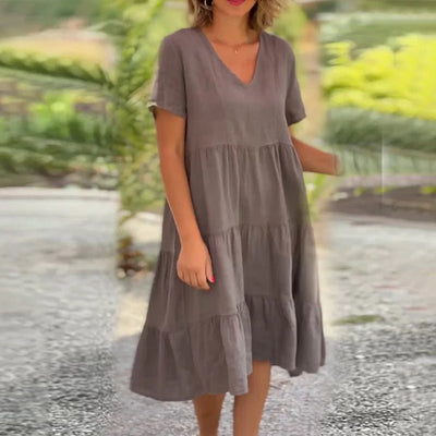 Robe Midi Superposée pour Femmes