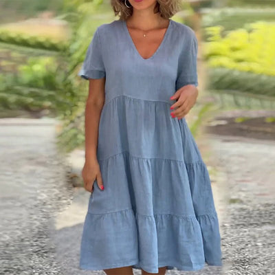 Robe Midi Superposée pour Femmes