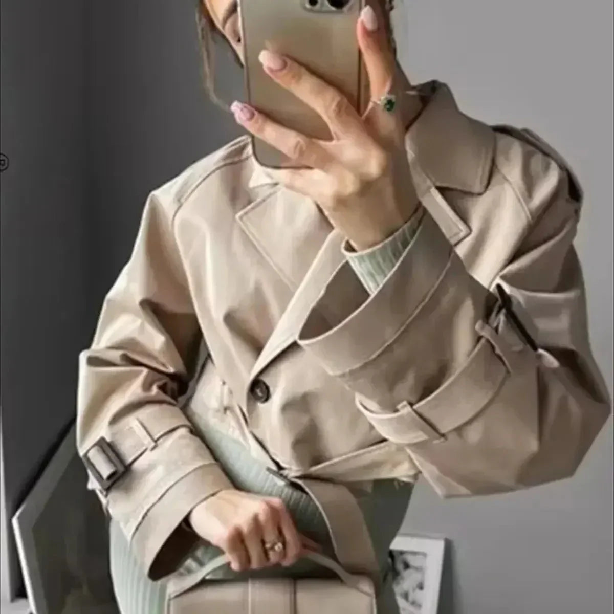 Sofia - Trench femme court chic