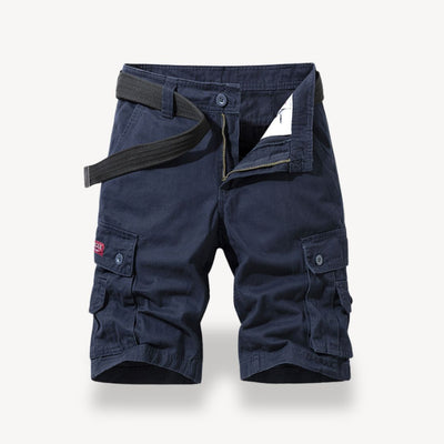 Short polyvalent et ceinturé en sergé pour hommes | Cargo