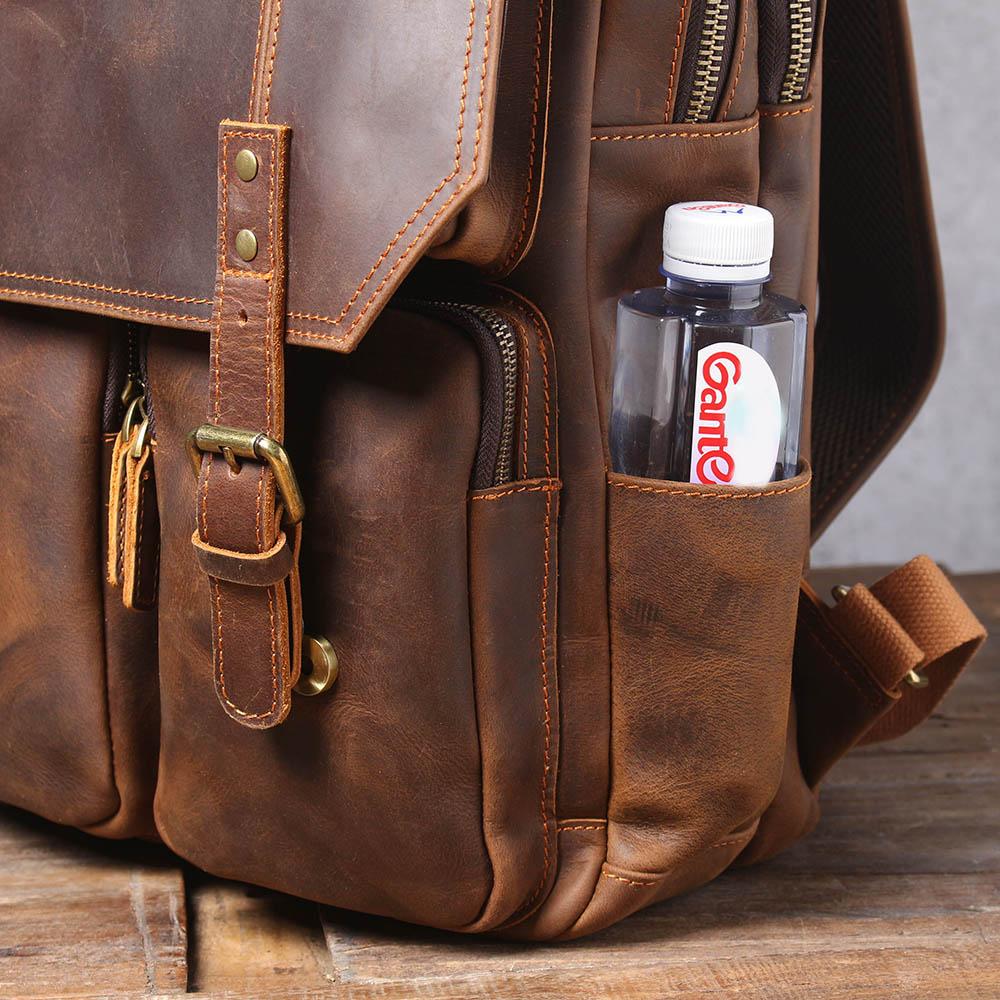 Robert - Sac à dos de voyage en cuir rétro