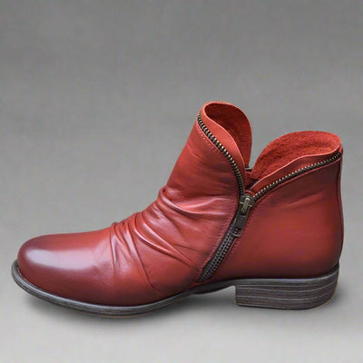 Sighild | Bottes en cuir exquises avec fermeture éclair