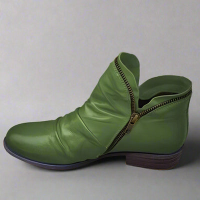 Sighild | Bottes en cuir exquises avec fermeture éclair