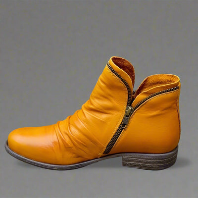 Sighild | Bottes en cuir exquises avec fermeture éclair