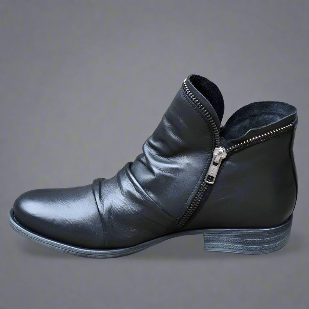 Sighild | Bottes en cuir exquises avec fermeture éclair