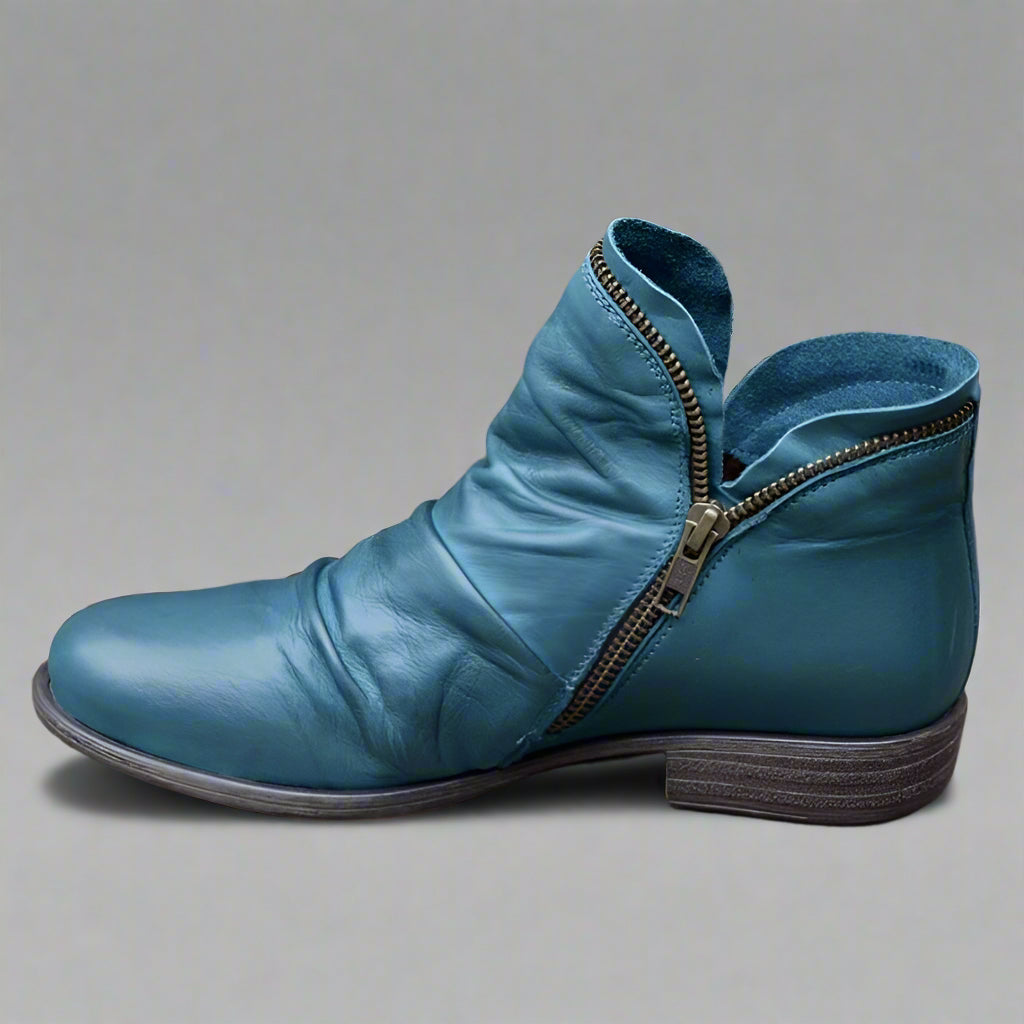 Sighild | Bottes en cuir exquises avec fermeture éclair